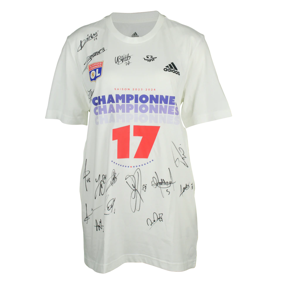 Championnes de France Squad Signed Shirt | Olympique Lyonnais Féminin