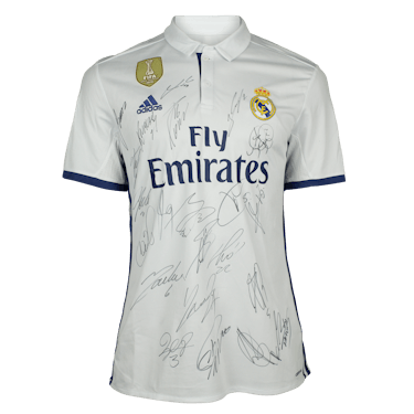Real madrid signed jersey clearance