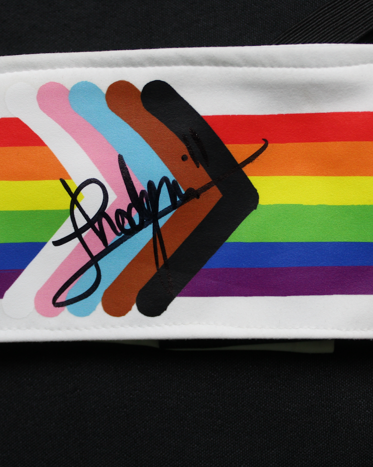 Captain's Armband Signed by Isabel Hodgson