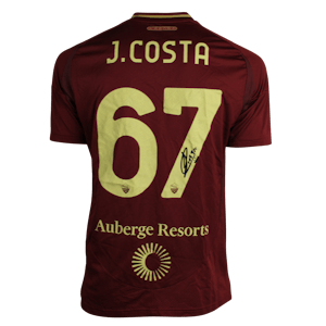 João Gabriel e Costa Cesco AS Roma shirt