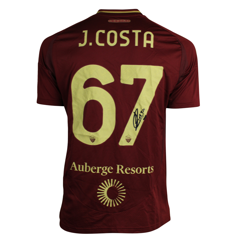 João Gabriel e Costa Cesco AS Roma shirt