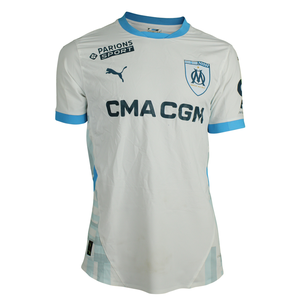 Olympique de Marseille 팀의 Faris Moumbagna 셔츠