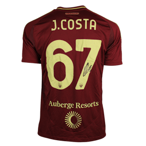 João Gabriel e Costa Cesco AS Roma shirt