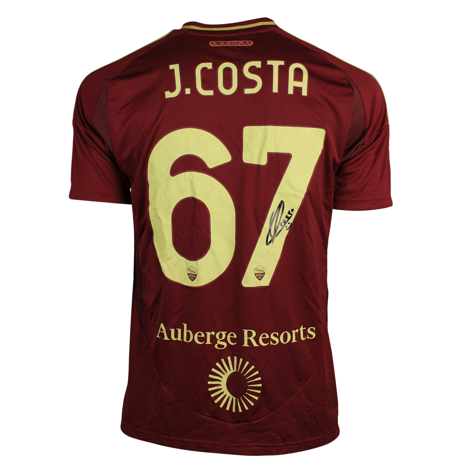 João Gabriel e Costa Cesco AS Roma shirt