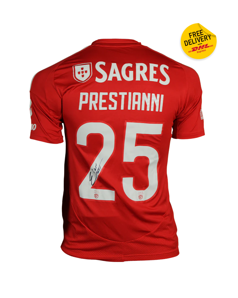 Gianluca Prestianni SL Benfica camisa.