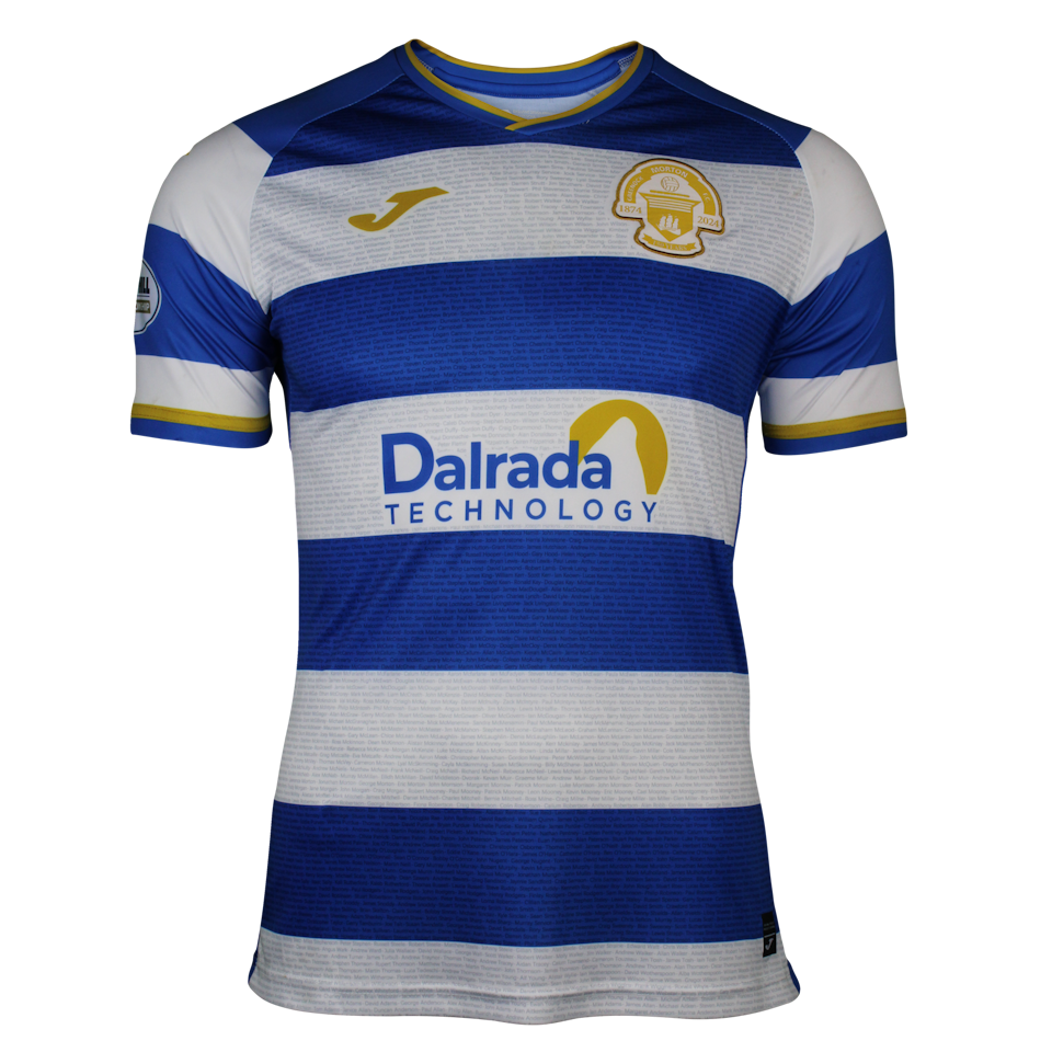 Jordan Davies Greenock Morton jersey