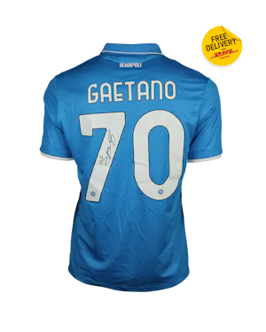 来自SSC Napoli的Gianluca Gaetano球衣