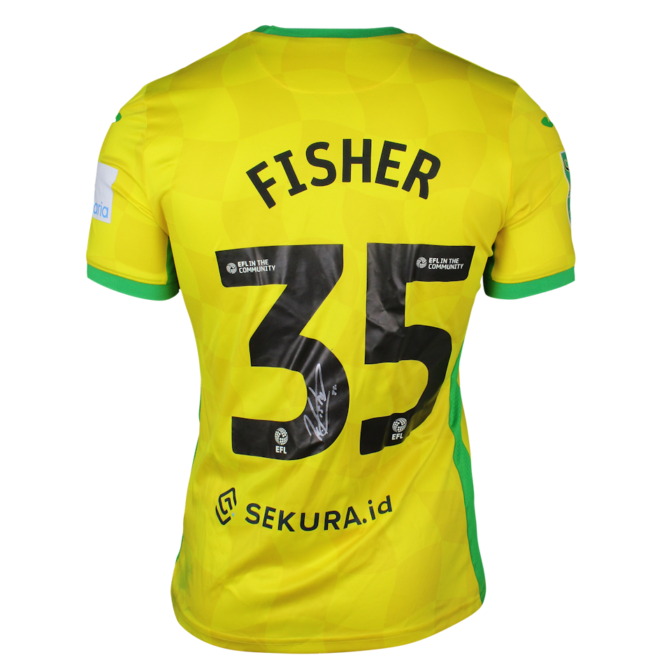 Kellen Fisher Norwich City shirt