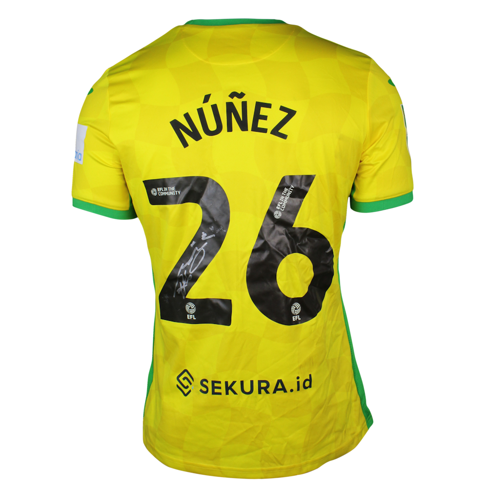 Marcelino Ignacio Nuñez Espinoza Norwich City shirt
