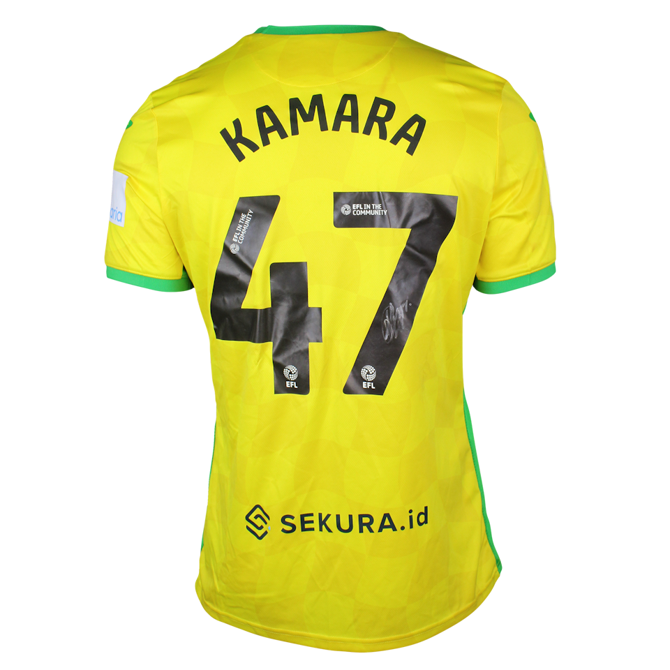 Abu Kamara Norwich City shirt