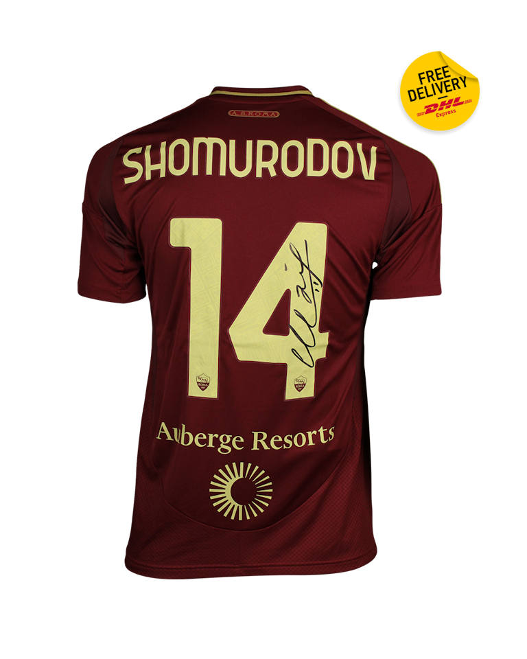 Eldor Shomurodov AS Roma shirt