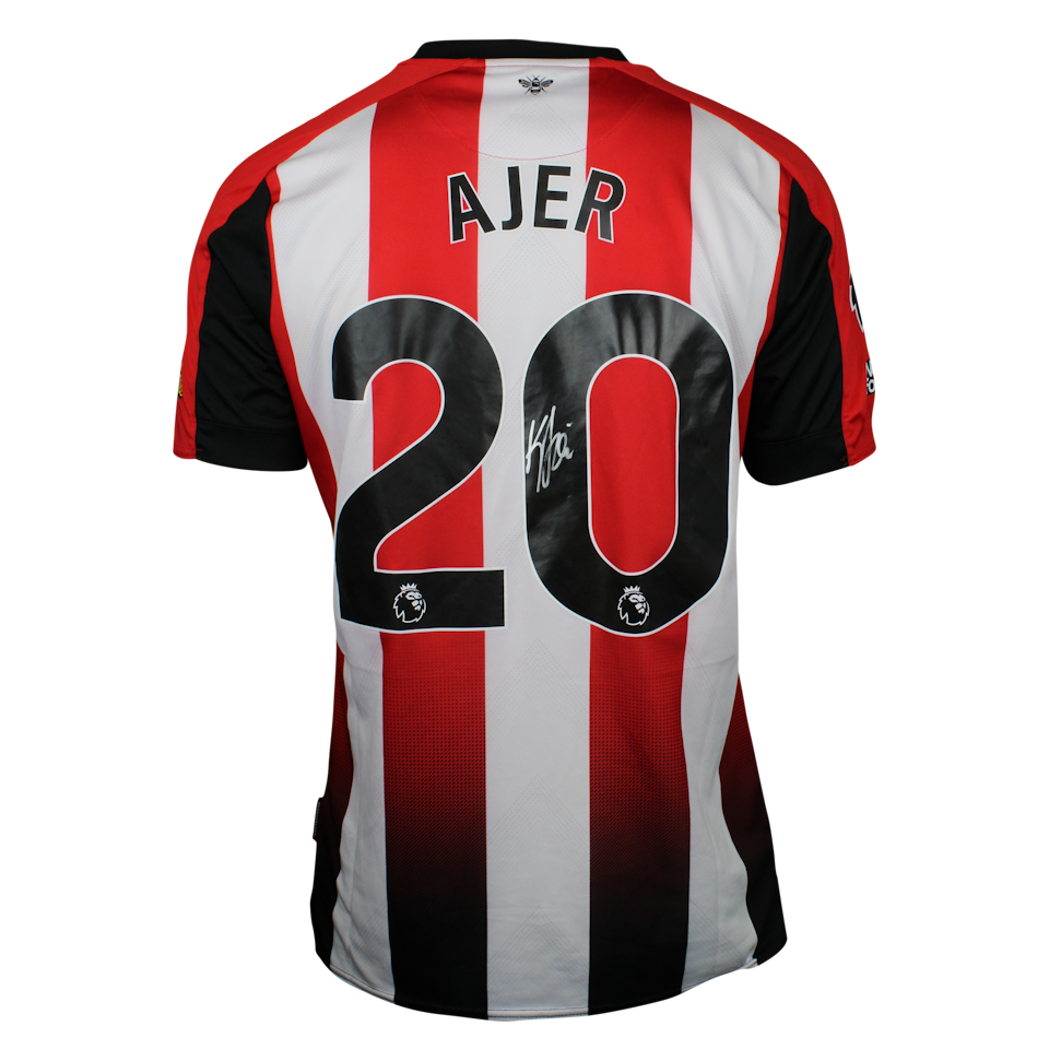 Brentford-Trikot von Kristoffer Vassbakk Ajer