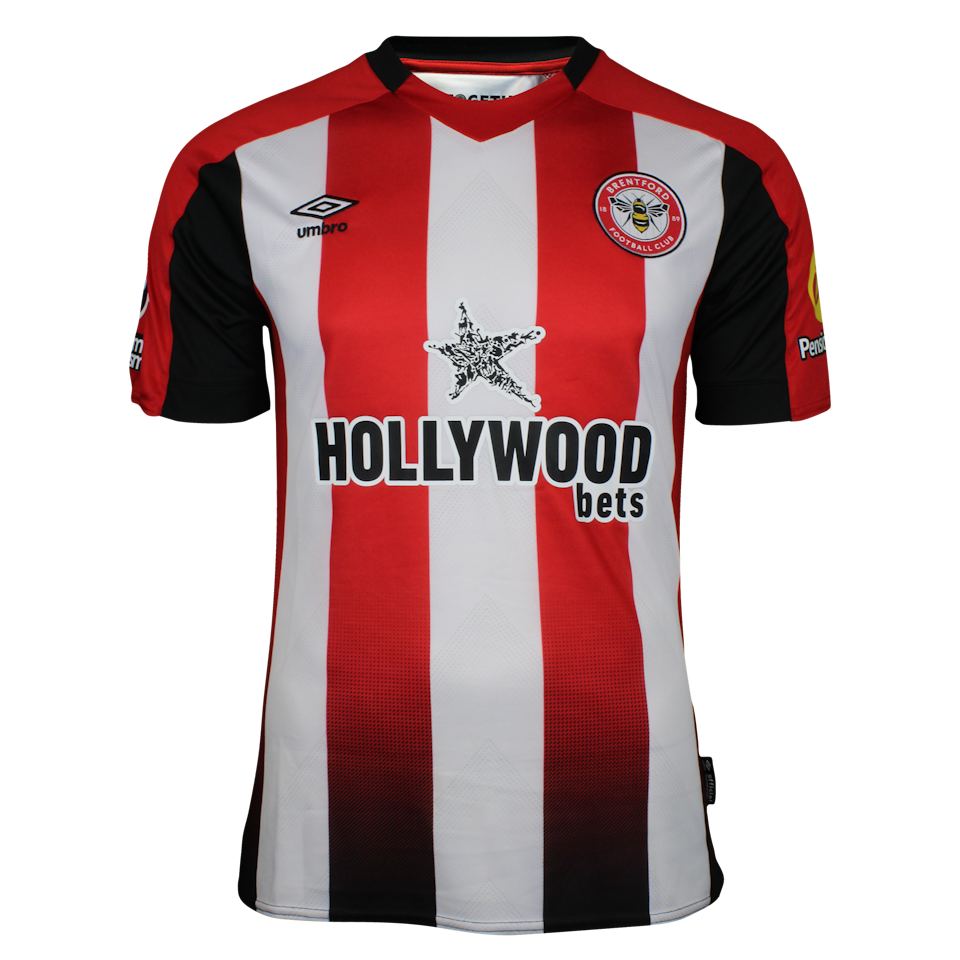 Bryan Mbeumo Brentford camisa.