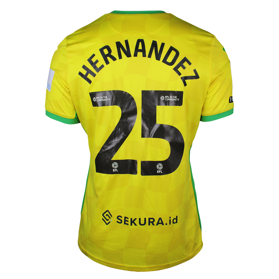 Onel Lázaro Hernández Mayea Norwich City shirt