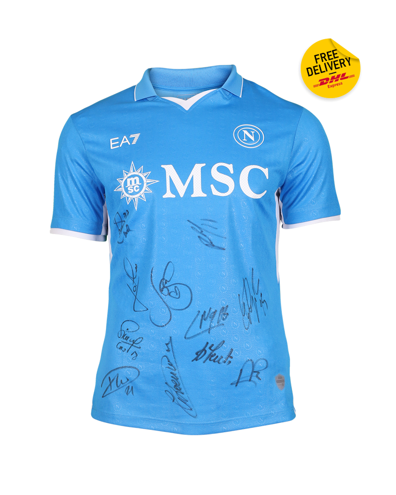SSCナポリ 24/25 Signed Shirts S Squad Signed Shirt | SSC Napoli | MatchWornShirt