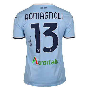 Alessio Romagnoli SS Lazio camisa.