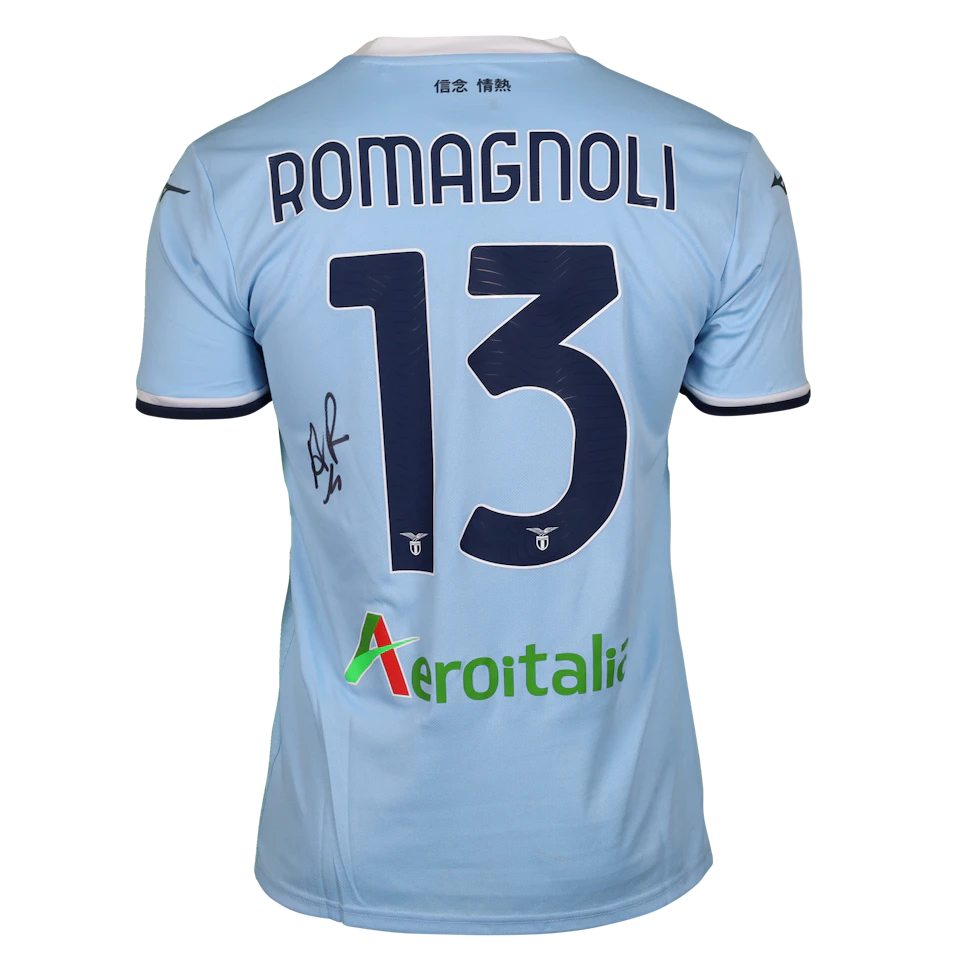 Alessio Romagnoli SS Lazio camisa.