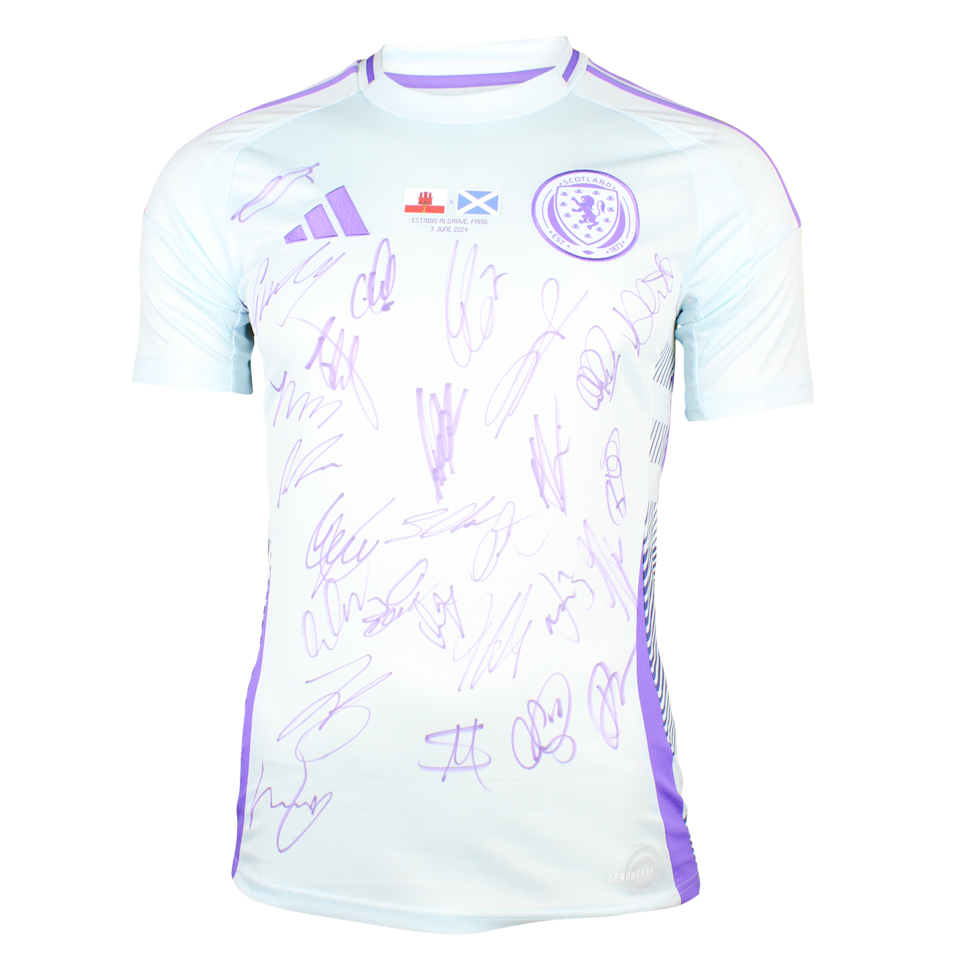 Squad Signed Shirt vs Gibraltar