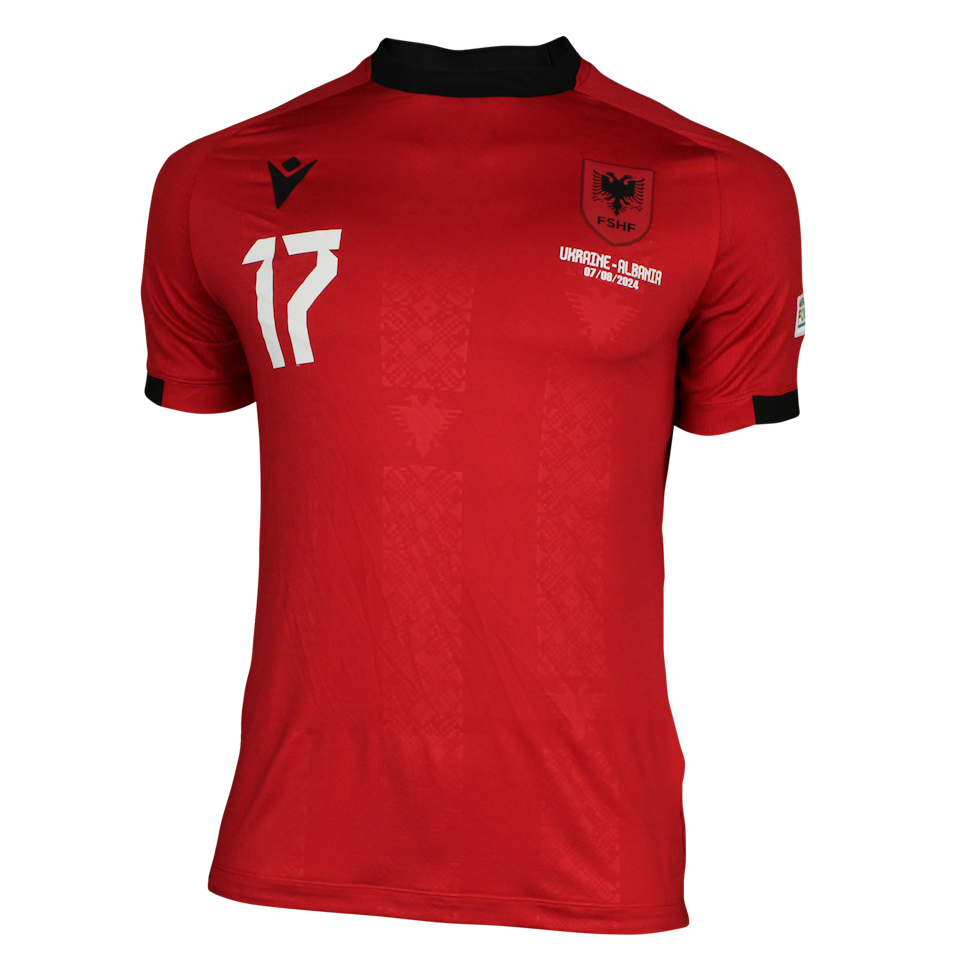 Andi Hadroj Albania shirt