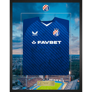 Limited Edition Framed Squad Signed Shirt | Dinamo Zagreb 