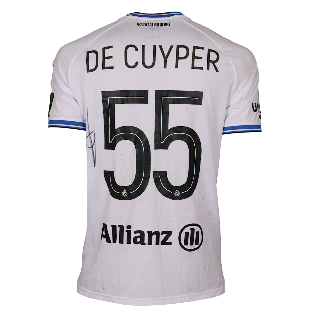 Maillot Maxim De Cuyper – Club Brugge – Porté Et Signé – Pièce Unique