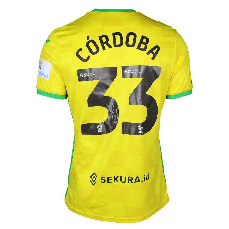 Camisa de José Cordoba Chambers Norwich City