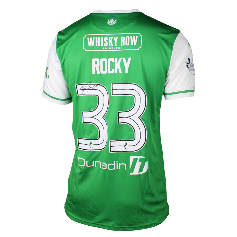 Hibernian 팀의 Rocky Bushiri 셔츠