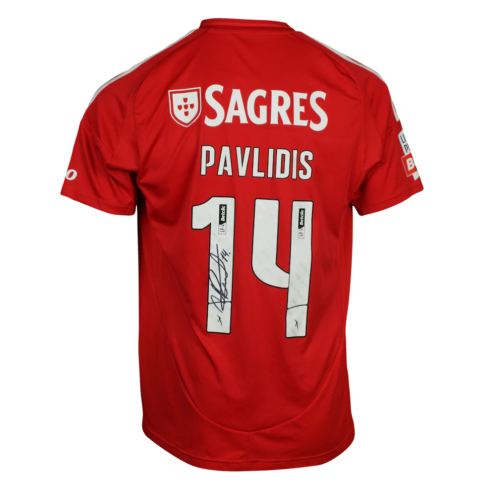 来自SL Benfica的Vangelis Pavlidis球衣