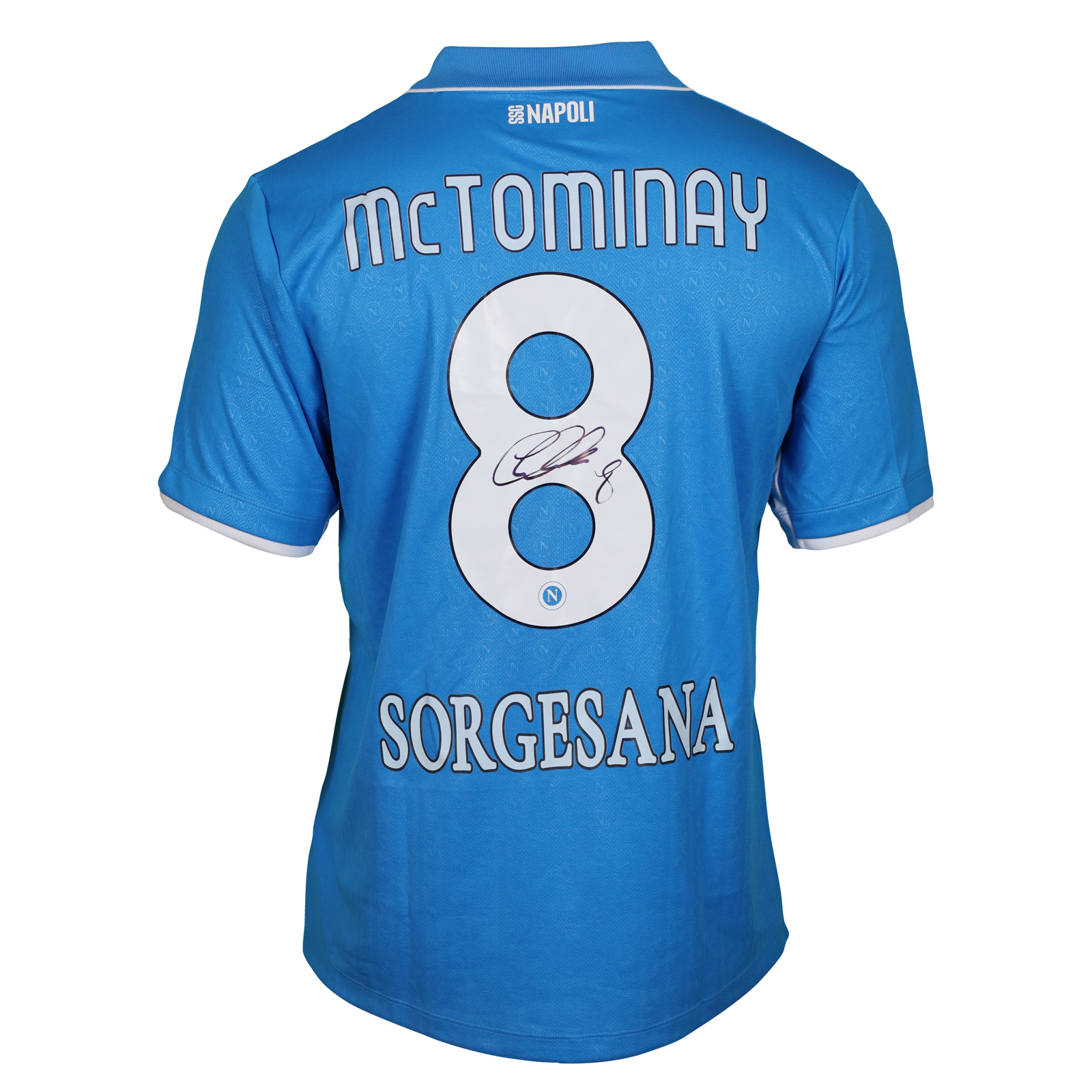 Napoli McTominay 8 ユニフォーム サイン入り Scott McTominay | Cagliari - Napoli | MatchWornShirt
