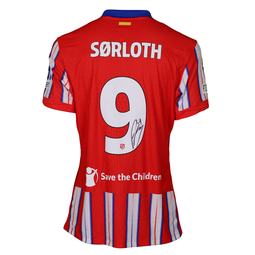 Alexander Sørloth | Atlético de Madrid - RB Leipzig | MatchWornShirt