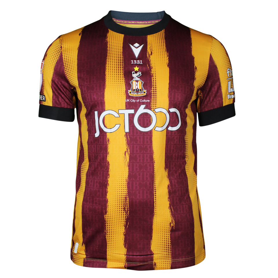 Brad Halliday Bradford City shirt