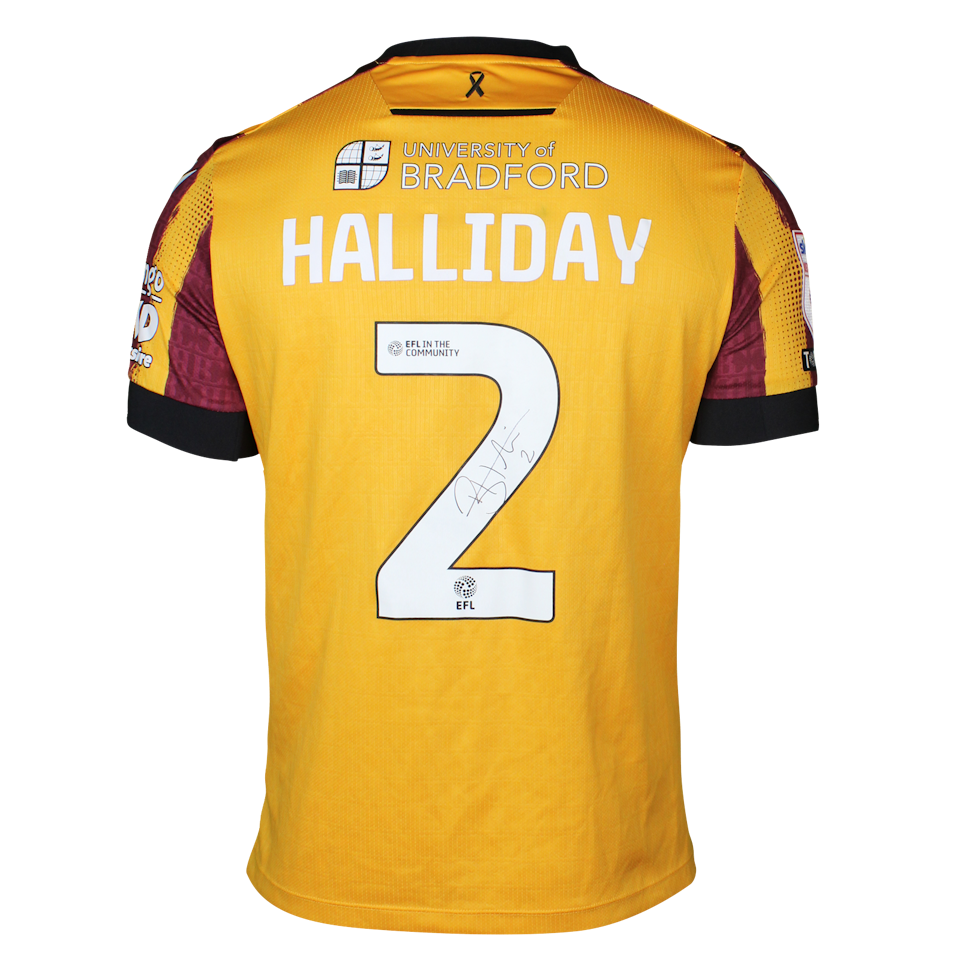 Brad Halliday Bradford City shirt