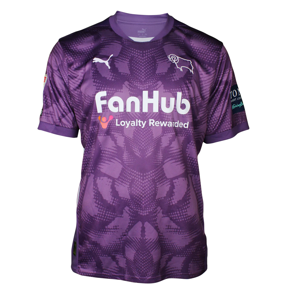 来自Derby County的Jacob Widell Zetterström球衣