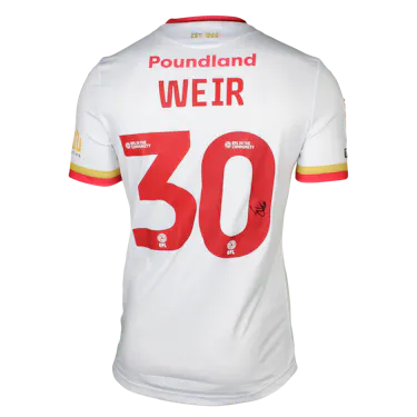Evan Weir Walsall shirt