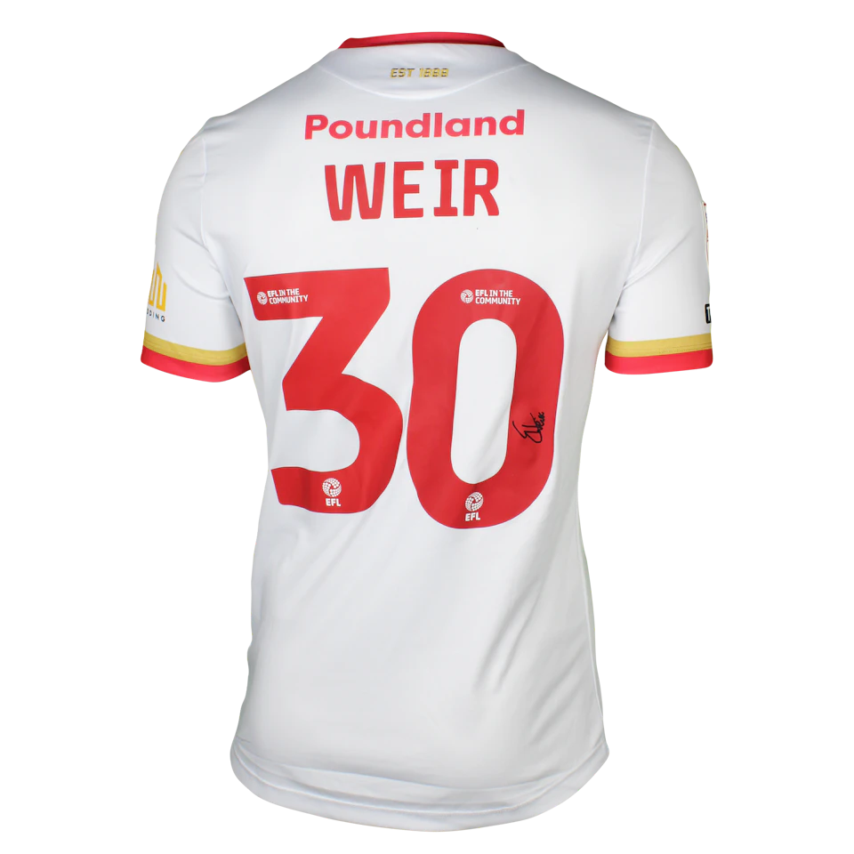 Evan Weir Walsall shirt
