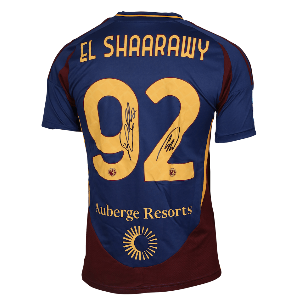 大人女性の EL ASローマ 92 実使用サイン入りシャツ SHAARAWY ウェア