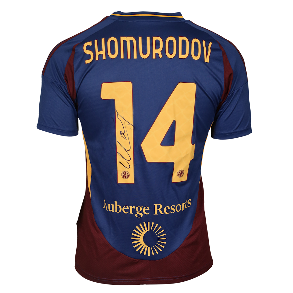 Eldor Shomurodov AS Roma shirt