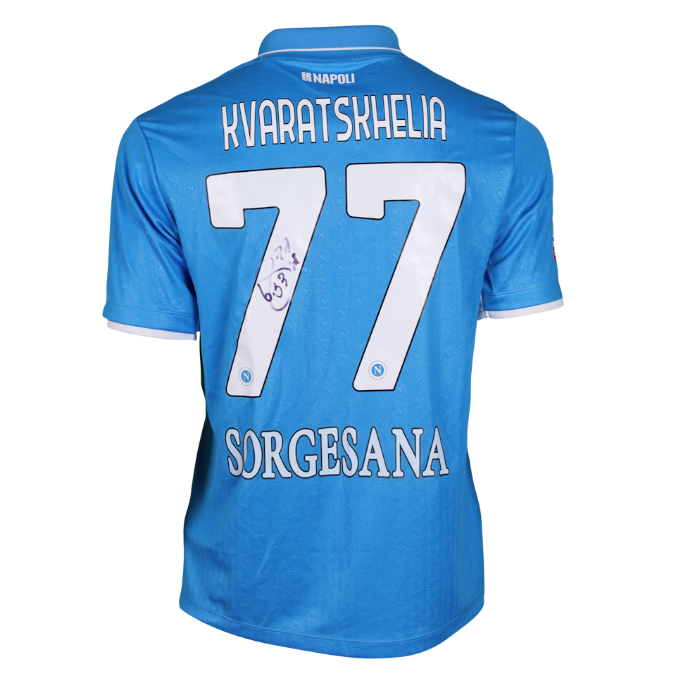 Khvicha Kvaratskhelia Napoli camisa.
