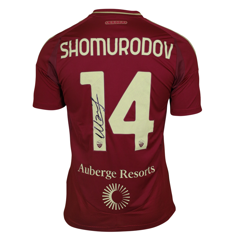 Eldor Shomurodov AS Roma shirt