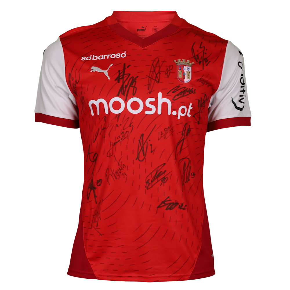 Squad Signed Shirt SC Braga MatchWornShirt squad-signed-shirt-sc-braga-matchwornshirt