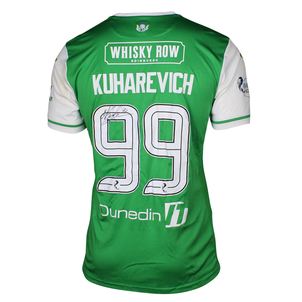 Hibernian 팀의 Mykola Kukharevych 셔츠