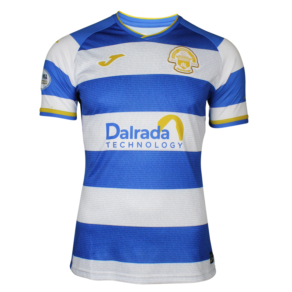 Lamar Reynolds Greenock Morton shirt