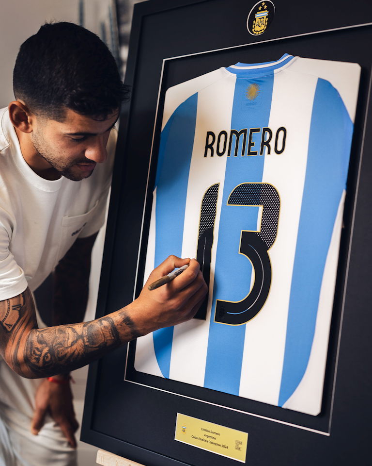 Romero Signed - Copa América Champion Back