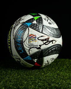 Albania Squad signed ball - 1