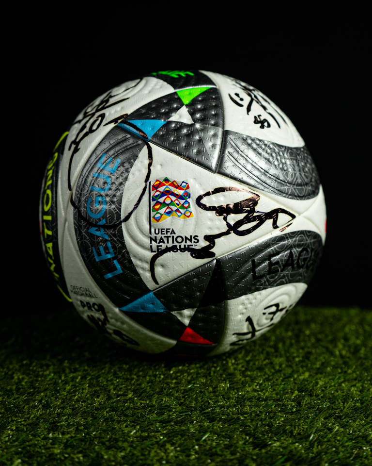 Albania Squad signed ball - 1