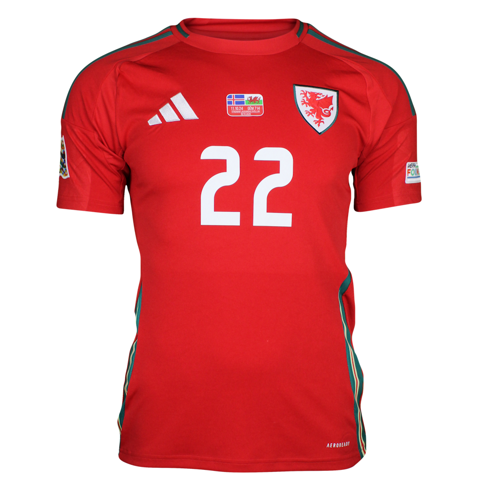 Josh Sheehan Wales jersey