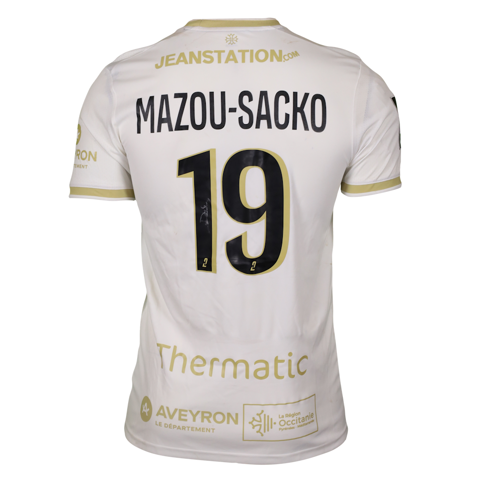 Maillot de Derek Mazou-Sacko (Rodez Aveyron Football)