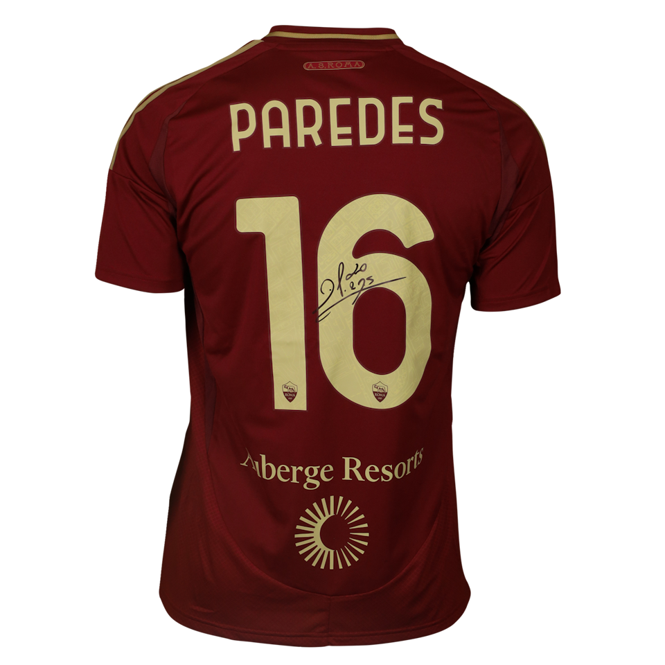 Leandro Paredes AS Roma camisa.