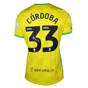 José Angel Cordoba Chambers Norwich City shirt