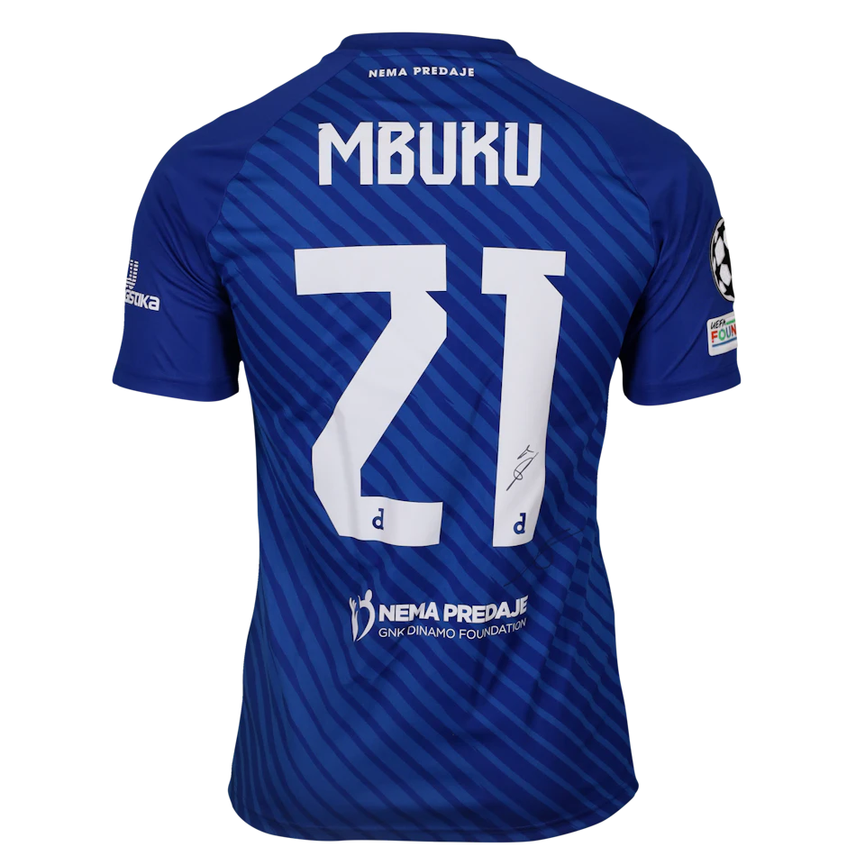 来自Dinamo Zagreb的Nathanaël Mbuku球衣